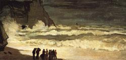 Claude Monet Rough Sea at Etretat china oil painting image